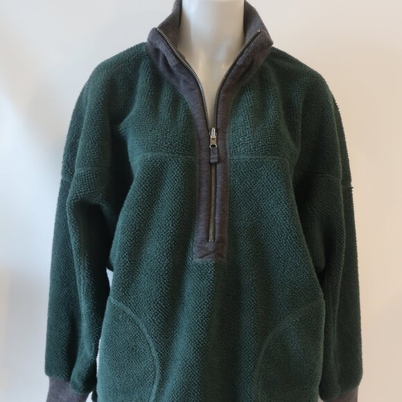 Womens FP Movement Mountain Dreamin Reversible Stargazer Green 1/2 Zip Fleece S - Picture 7 of 16